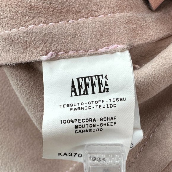 Narciso Rodriguez Light Pastel Pink Snap Button Sheep Leather Jacket - Picture 7 of 8